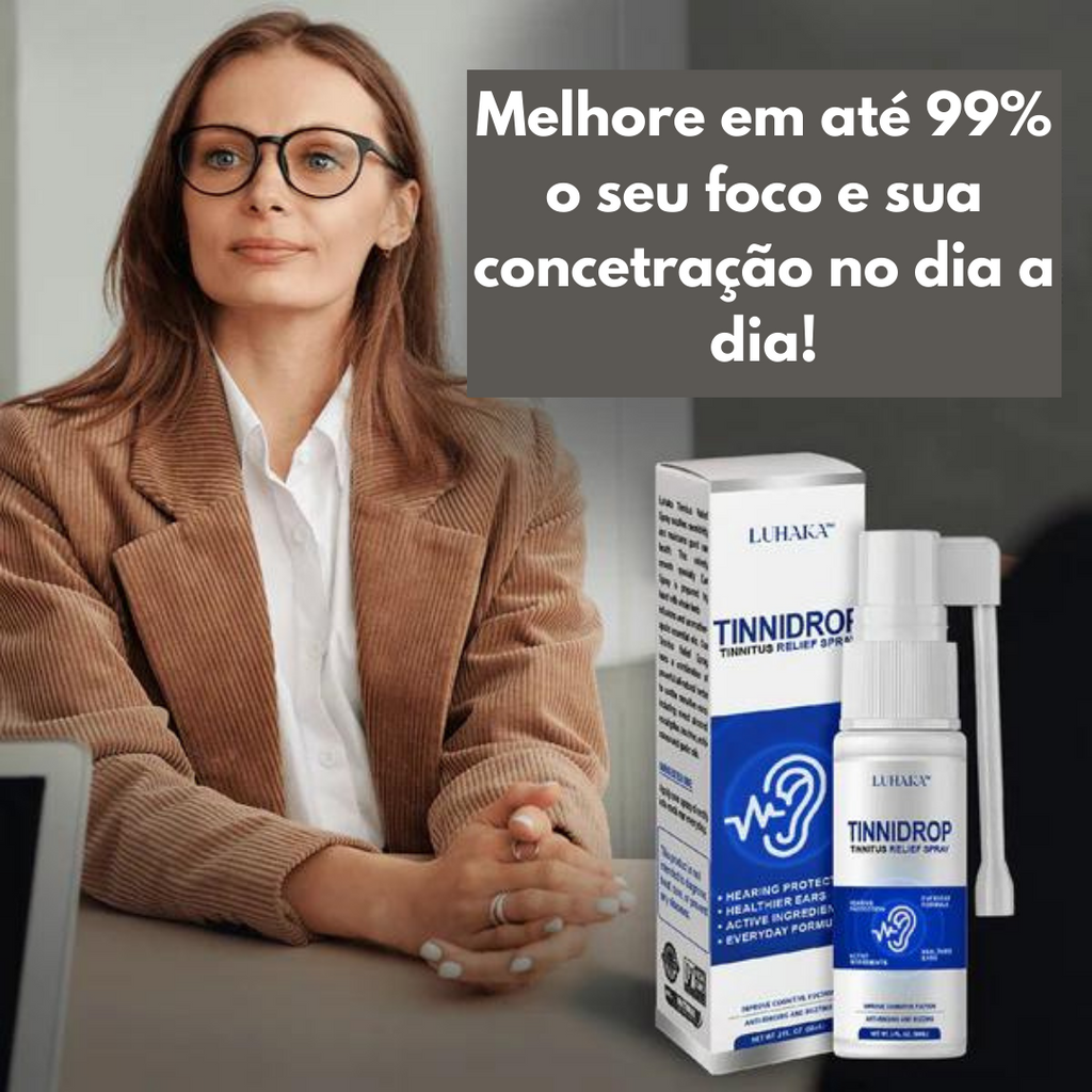 TinniDrop Spray Contra Problemas no Ouvido |COMPRE 1 LEVE 2| + Frete grátis