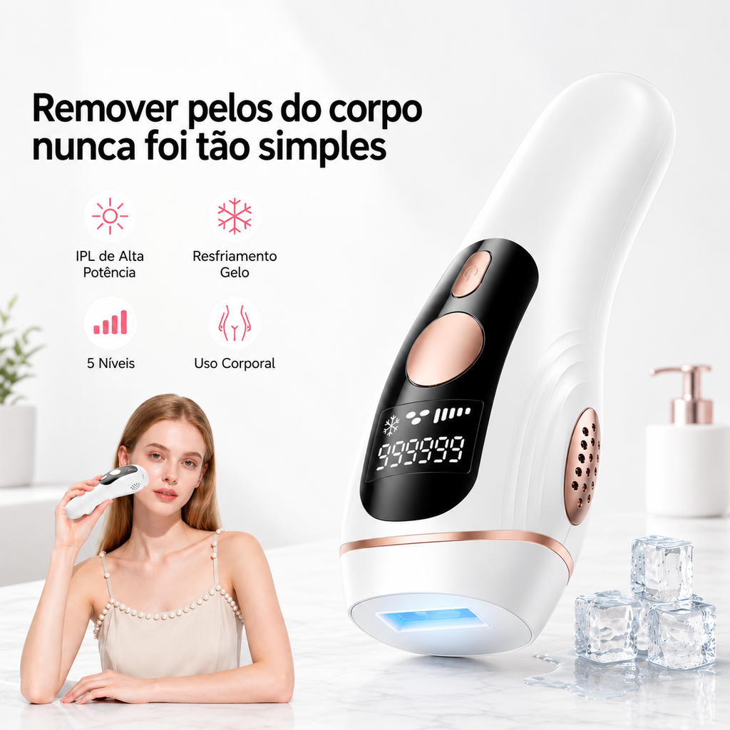 LumiSmooth Pro - Depilador a Laser com Efeito Gelo