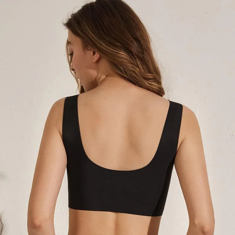 Kit Sutiãs Female™ em Seda Gelo com Fechamento Frontal e Detalhes em Renda