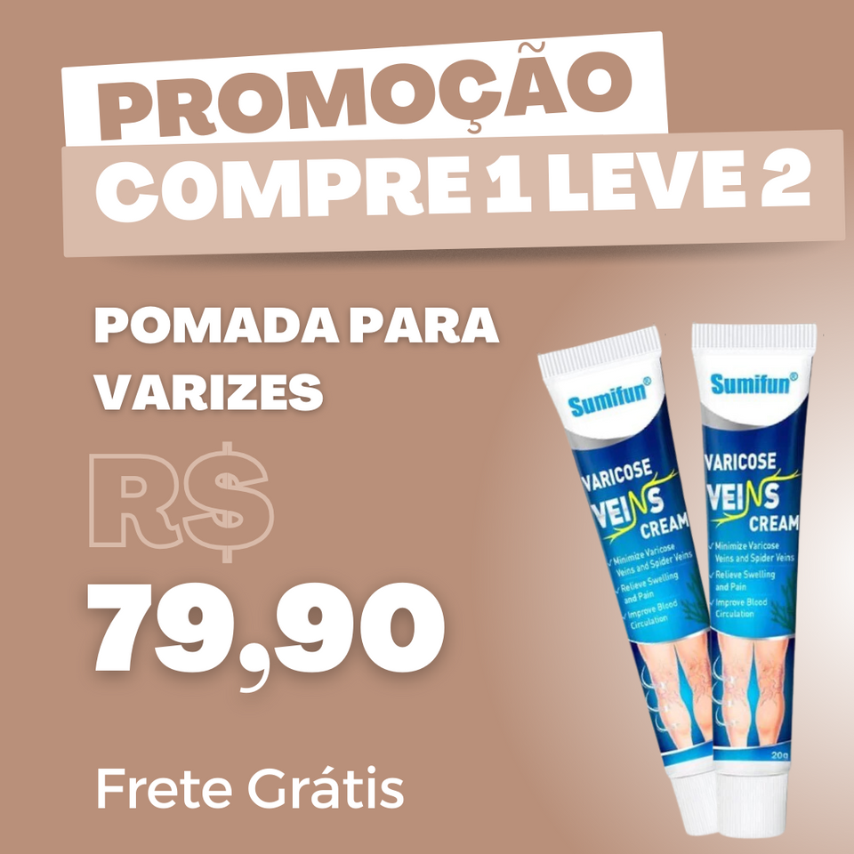 Varicose Veins, Diga adeus para suas Varizes e Inchaços |COMPRE 1 LEVE 2| + Frete Grátis