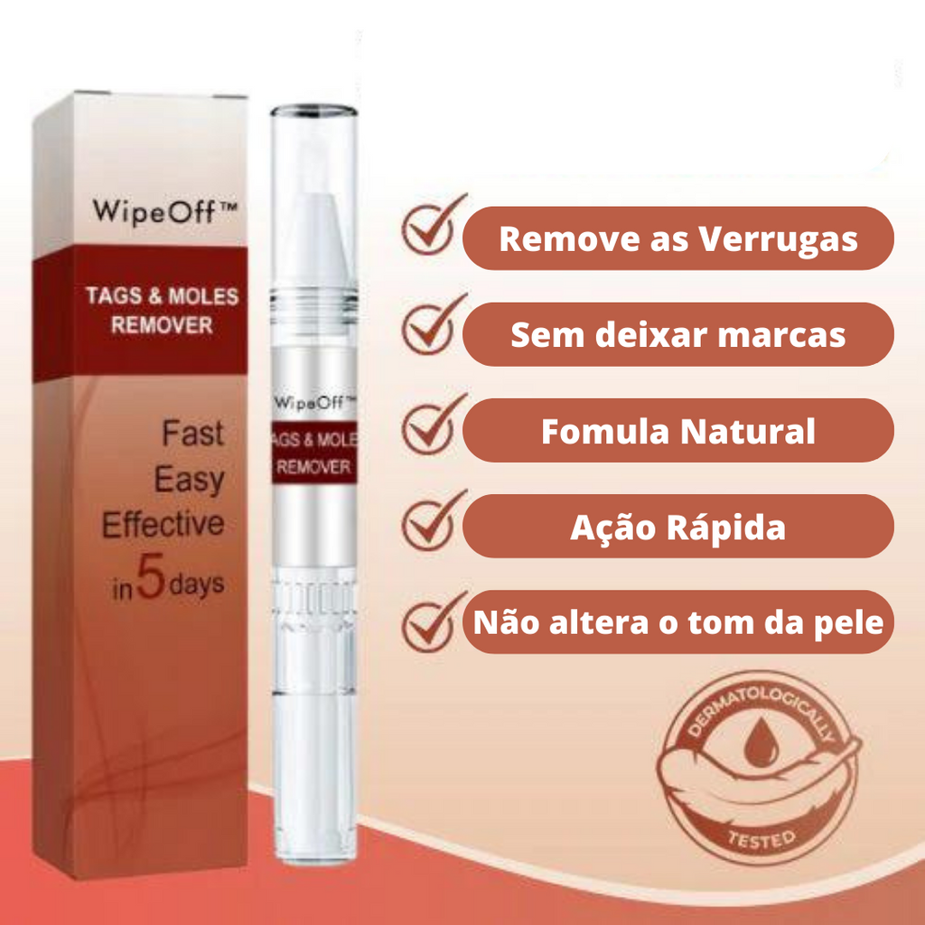 Removedor de Verrugas WipeOff™ |COMPRE 1 LEVE 3| + Frete Grátis