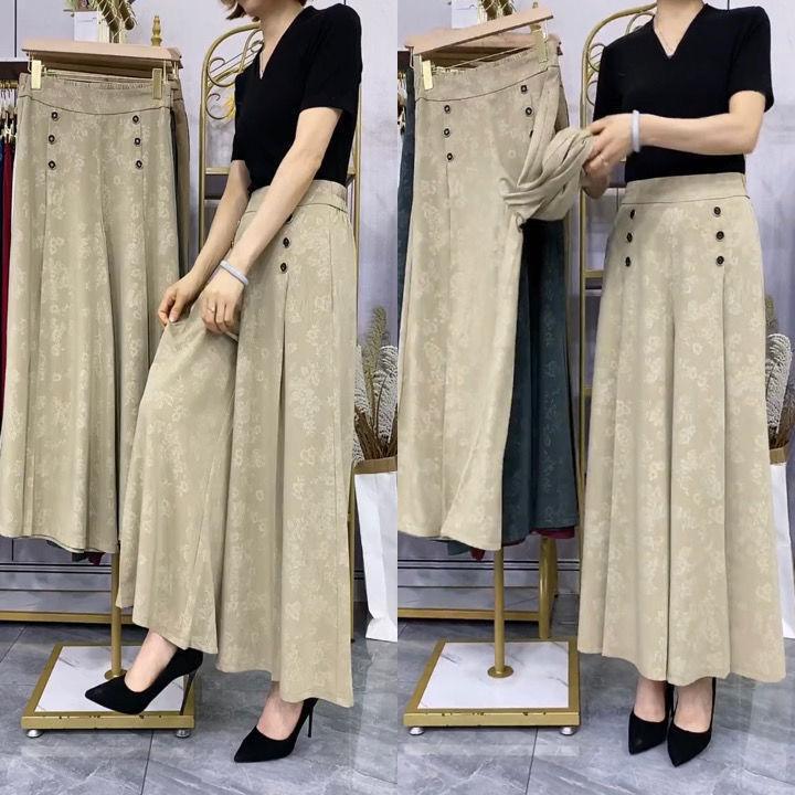Calça Saia Madame™ em Seda Gelo / A Campeã em Leveza & Elegância!