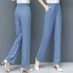 Calça Jeans Meg™ Super Confort / Fresca e Larguinha na Medida Certa!