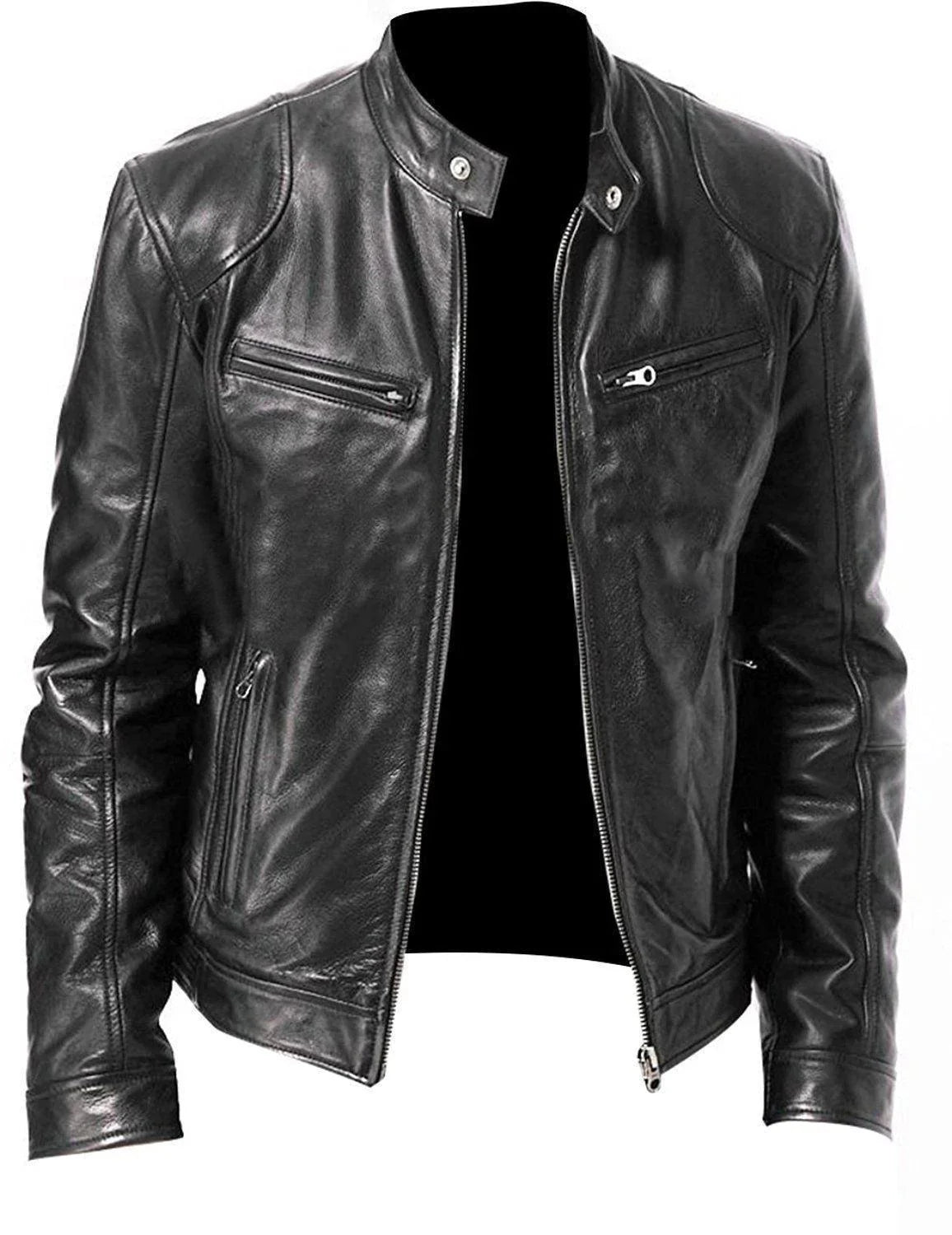 Jaqueta Masculina em Couro PU - Yakuza / Estilo Sofisticado e Minimalista!
