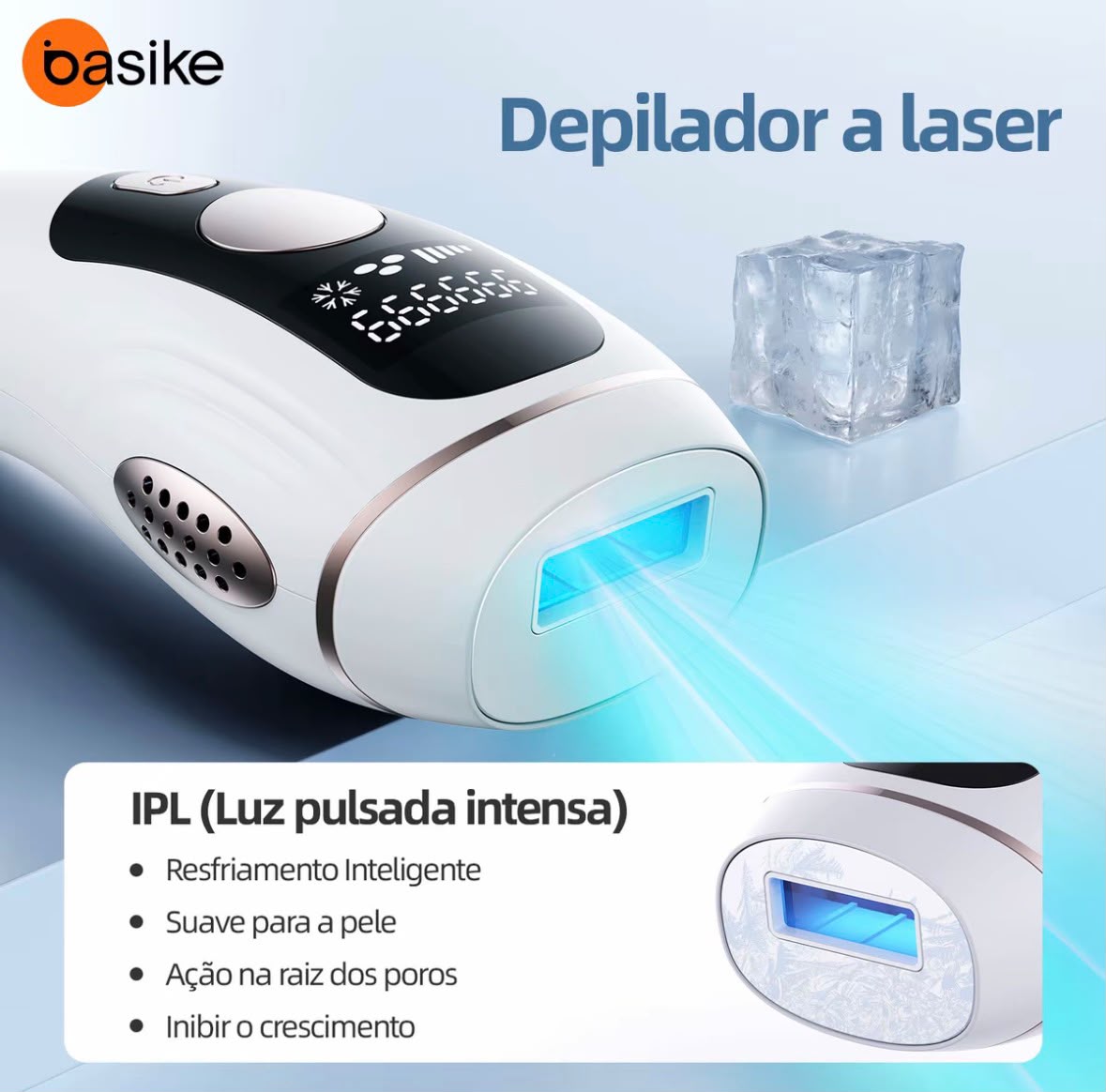 LumiSmooth Pro - Depilador a Laser com Efeito Gelo