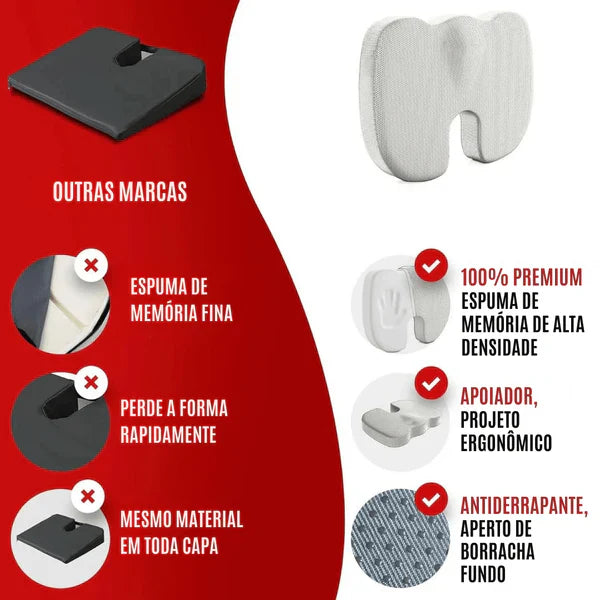 Almofada De Assento Ortopédico para Alívio de Pressão