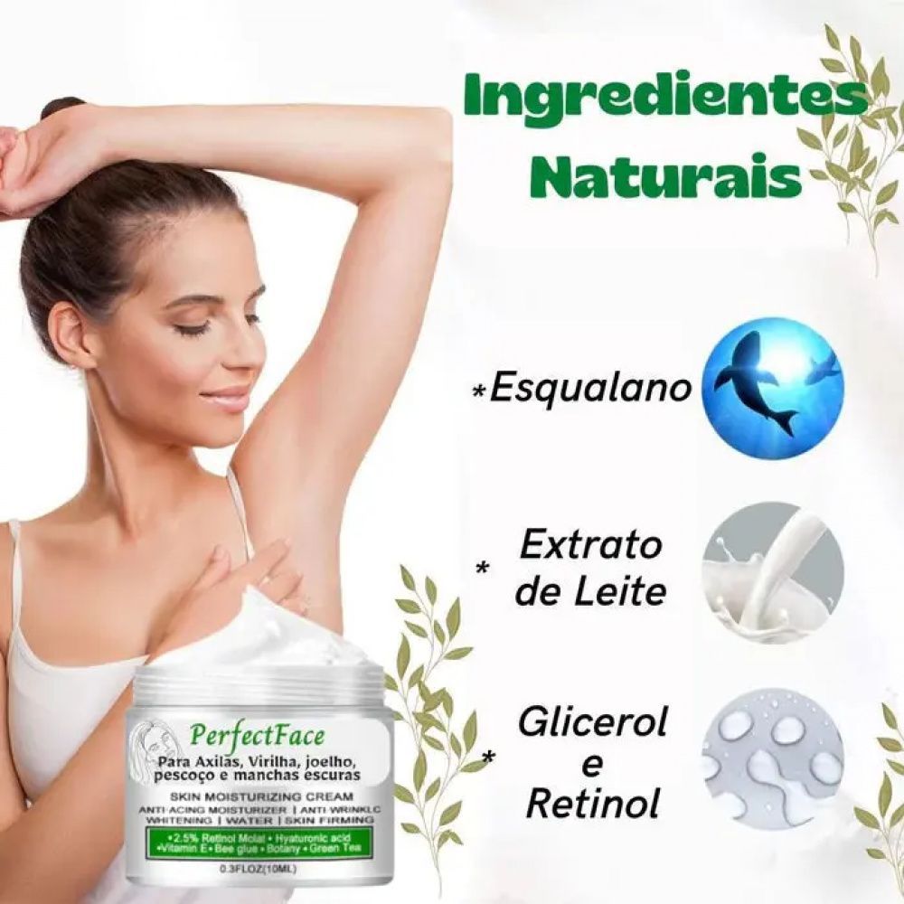 Creme Clareador de Manchas Escuras Retinol (Frete Grátis)