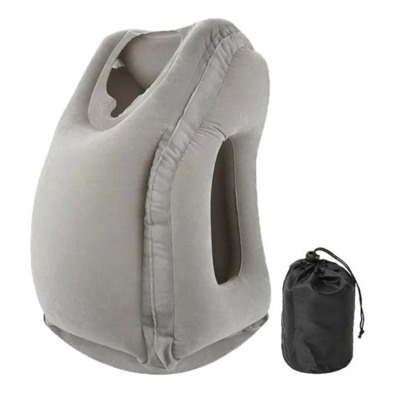 Travesseiro Inflável Ergonômico para Viagem